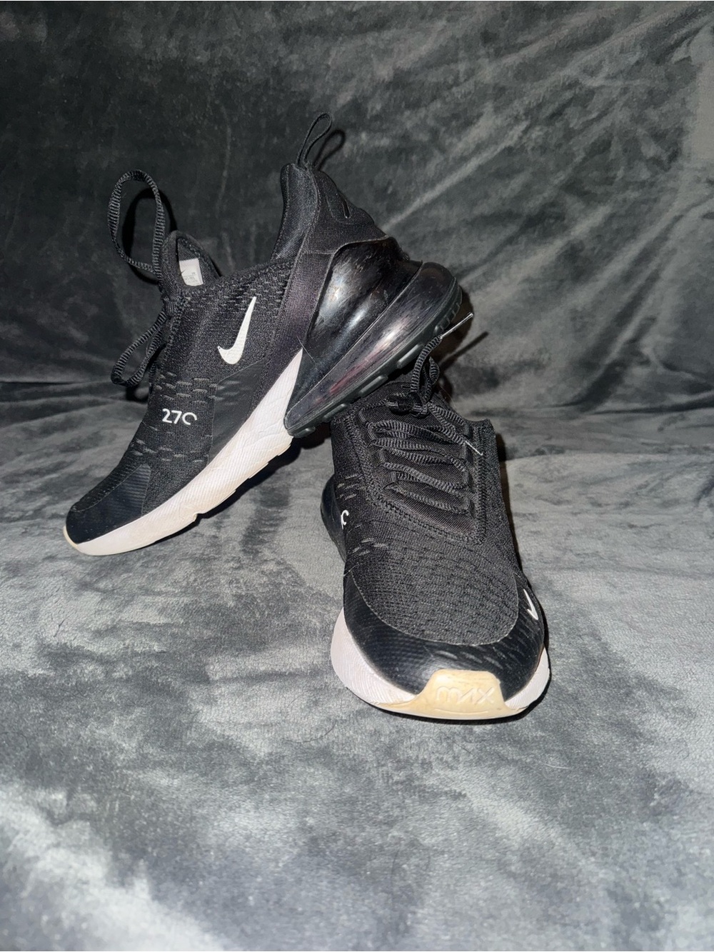 Nike Men’s Air Max 270 React Sneakers - Black and White